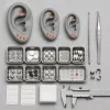 Faux snug, faux rook e stacked lobe: como simular piercings que a sua anatomia recusa sem inventar risco