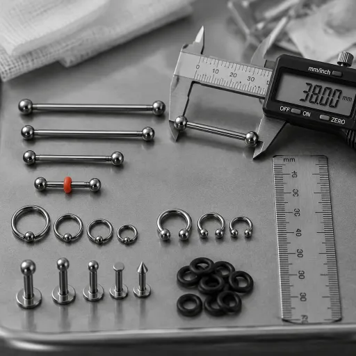 Joia de piercing sob medida: por que o tamanho errado da barra causa metade das irritações que parecem 'rejeição'