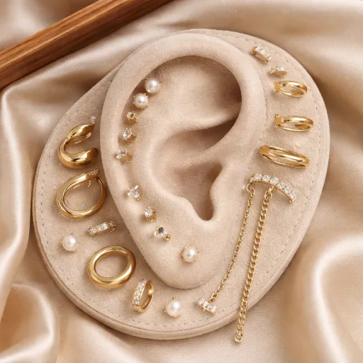 Curated ears no Oscar 2026: como Bruna Marquezine montou a orelha (e o que copiar sem virar coleção ambulante)