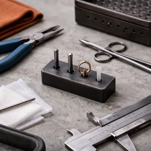 Qual material escolher para o piercing novo: titânio ASTM F136, aço 316L, ouro 14k ou bioplast?